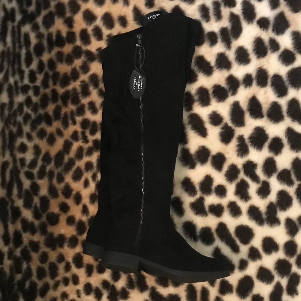 Style & Co Hadleyy Black Suede Over the Knee Boots